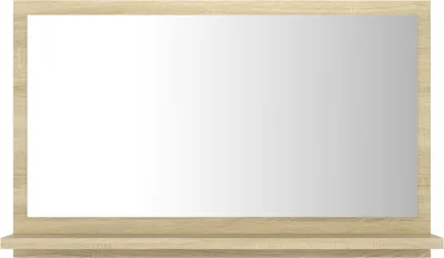 Zdjęcie produktu dla vidaXL Lustro łazienkowe dąb sonoma 60x10,5x37 cm Materiał drewnopochodny