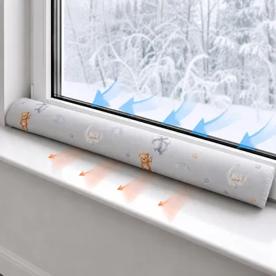 Produktbild von Totsy Baby Zugluftstopper für Türen und Fenster Stopper Türdichtung 90 cm Seiten