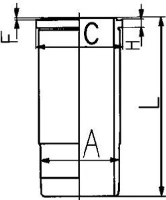 Produktbild von KOLBENSCHMIDT Zylinderlaufbuchse 89839110 für VOLVO FM 7 9,4mm 256,8mm 117mm