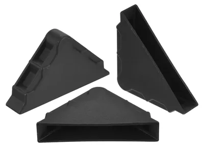Kunststoff-Hockecken-Schutz 20 Stück 10x65 mm schwarz