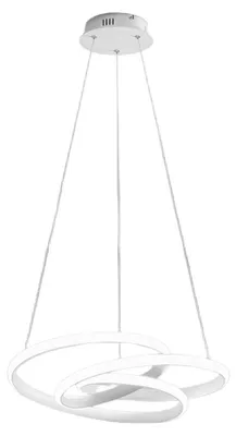 Zdjęcie produktu dla Lampa wisząca Diva S/G White – żyrandol LED 42 W, 3000 K, 2600 lm, z aluminium i silikonu, dyfuzja 360 stopni, ściemnialna – Gealuce