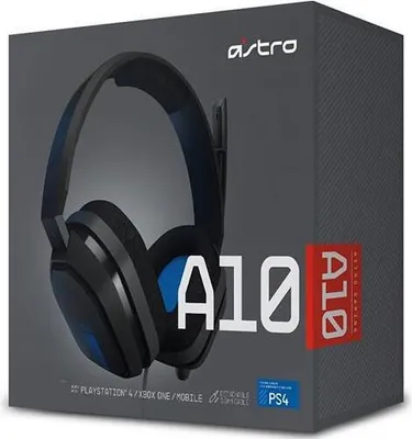 Produktbild von ASTRO Gaming A10 Kopfhörer Kabelgebunden Kopfband Grau, Blau