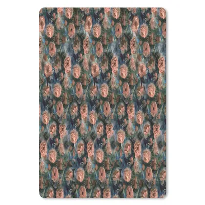 Produktbild von MuchoWow® Mauspad Mousepad Blumen - Muster - Farben 18x27 cm - Mousepads - Maus Mat - Pad - Mausunterlage