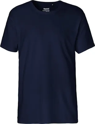 Immagine prodotto di Neutral O61030 | Maglietta Interlock da uomo / 100% cotone equosolidale - Colore: Navy - Taglia: XL