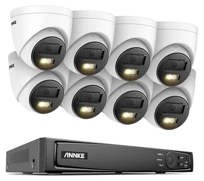 Produktbild von 16-Kanal-Überwachungssystem mit 8 IP-Kameras, 12-Megapixel-Auflösung, PoE-NVR-Überwachungsset