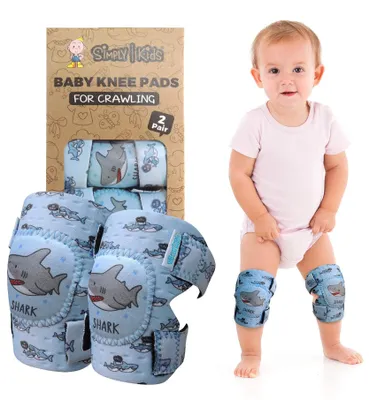 Productafbeelding van Simply Kids kniebeschermers voor baby's, ideaal voor kruipen (2 paar). Kruipbroekjes, hulpmiddel voor het kruipen