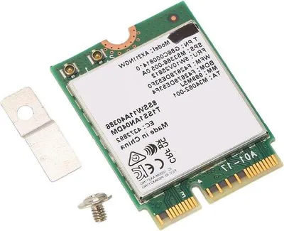 Image de Carte WiFi sans fil - Adaptateur réseau M.2 - Connexion Internet rapide - Tri-bande - 2400 Mbps - Noir