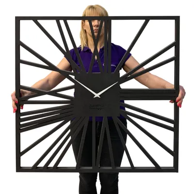 Immagine prodotto di Orologio da parete Loft Square z226-1-2-x, 80 cm nero