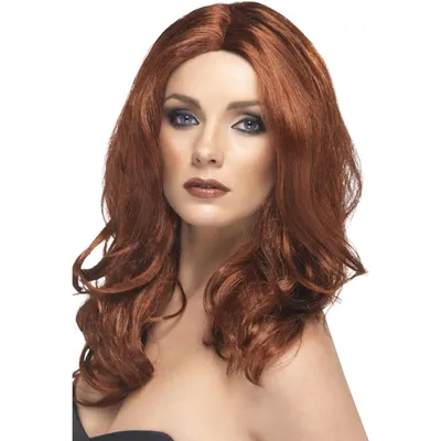 A woman wearing a wig.