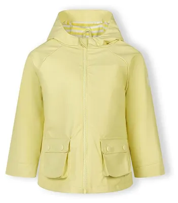 Produktbild von Minoti Regenjacke gefüttert Gelb wasserdicht für Mädchen - Kinder Regenjacke mit Kapuze und Baumwollfutter