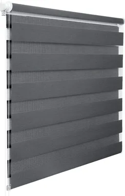 Produktbild von Duo-Rollo ohne Bohren mit Seitenzug | Dunkelgrau | 70x130cm