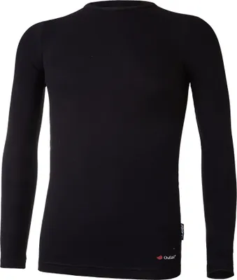 Produktbild von T-Shirt langer Ärmel dünn Outlast® - Schwarz, 158