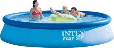 Imagen del producto de Piscina inflable INTEX - Modelo Easy Set Pools®, diámetro 396 cm x 84 cm de altura, color: azul; número de modelo: 128143NP