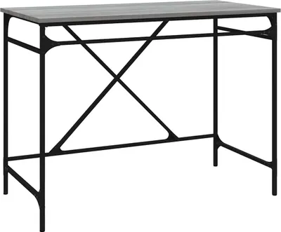 Obrázok produktu pre vidaXL Stôl Grey Sonoma 100x50x76 cm materiál drevo a železo