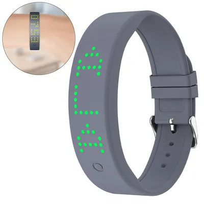 Produktbild von Vibrationswecker Armband wasserdicht – 8 Alarmzeiten & Schlafüberwachung | Mit Smartphone Konnektivität