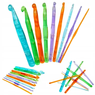 Produktbild von Hobby&home Häkelnadel-Set 9 Stück Kunststoff bunt