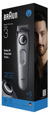 Zdjęcie produktu dla Braun BeardTrimmer 3 80789789, AC/Bateria, Czarny