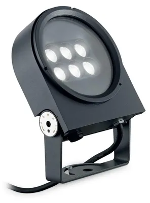 Produktbild von Ideal Lux ULEX LED-Außenstrahler 15W SOURCE 261294, 15 W, 1280 lm, 3000 K, IP65, 13 cm, Anthrazit