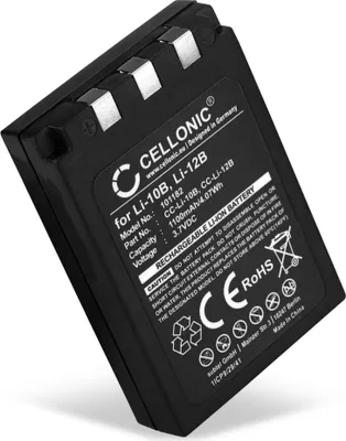 Produktbild von CELLONIC 1x Akku für Kamera Kompatibel mit Olympus µ 400, Mju/Stylus 300, µ 300, Li-10B - (1100mAh, 3.7V)
