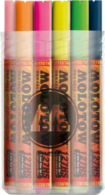 Zdjęcie produktu dla Marker akrylowy MOLOTOW, ONE4ALL ACRYLIC 127HS, puszka 20 sztuk, Zestaw Główny II, asortyment