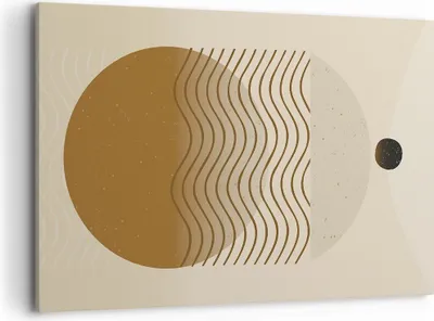 Produktbild von Bild auf Leinwand - Leinwandbild - Einteilig - Abstraktion Geometrie Minimalismus - 120x80cm Wand Bild Wanddeko Wandbilder Leinwanddruck Bilder Wanddekoration Leinwand bilder AA120x80-5043