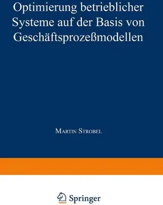 Obrázok produktu pre Optimierung betrieblicher Systeme auf der Basis von Geschäftsprozeßmodellen
