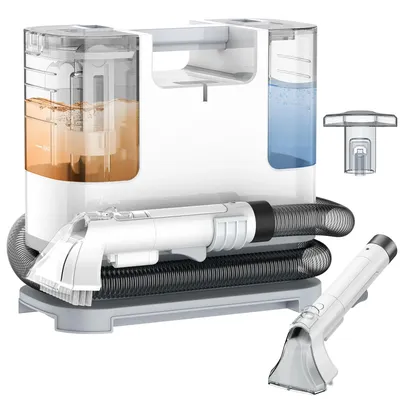 Obrázok produktu pre Čistič na odstránenie škvŕn – čistiaci stroj na koberce a čalúnenie – nádrž 1000 ml – 400 W – 220 V – kefová tryska s rozprašovaním – funkcia vysávania – zástrčka typu EÚ