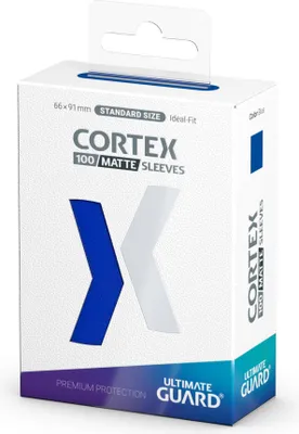 Zdjęcie produktu dla Koszulki ochronne na karty Ultimate Guard - Cortex Sleeves Standard Size Matte Blue (100 szt.)