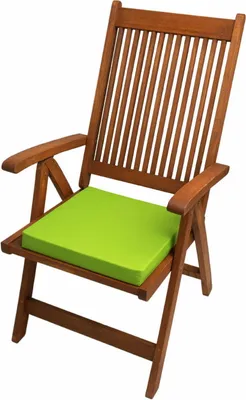 Produktbild von Stuhlkissen 2er Set 40x40x4cm hellGrün | Sitzkissen | Gartenkissen für Rattanmöbel | Sitzauflage für einen Gartenstuhl | Outdoor-Stuhlkissen