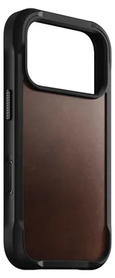 Image de Coque Nomad Renforcée en Cuir Horween iPhone 17 Pro Marron