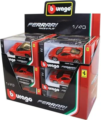 Productafbeelding van Bburago set met 12 Ferrari-modelauto's in de schaal 1:43