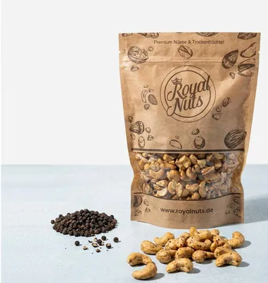 Produktbild von 500g Cashewkerne mit Tellicherry-Pfeffer