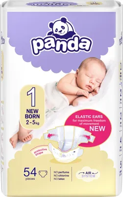 Produktbild von PANDA Neugeborenes vel. 1 (54 ks)