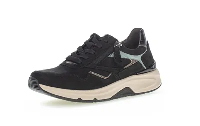 Produktbild von Sneaker Low - Schwarz Leder/Synthetik : 37.5 : Normal Größe: 37.5 Weite: Normal