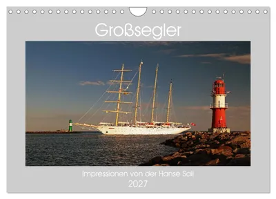 Produktbild von Großsegler (Wandkalender 2027 DIN A4 quer), CALVENDO Monatskalender