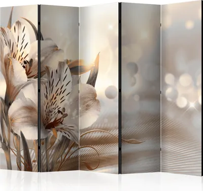 Zdjęcie produktu dla Akustyczna ścianka działowa Orchidea Ekran fotograficzny 225x172 cm drukowany po obu stronach na włókninie Akustyczna piankowa ścianka działowa Hiszpańska ściana Ekran prywatności Domowe biuro Kwiaty Natura Botanika b-A-0286-z-c