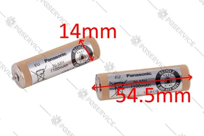 Image de Panasonic : 2 piles 1,2 V 1 100 mAh pour rasoirs ER160, ER1511, ER1610, ER389, ERDGP72 et ERH