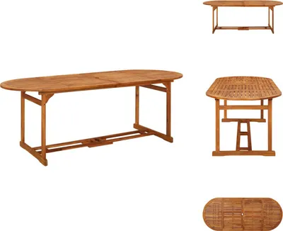 Obrázok produktu pre vidaXL Záhradný jedálenský stôl 220x90x75 cm z masívneho dreva akácie - Záhradné stoly