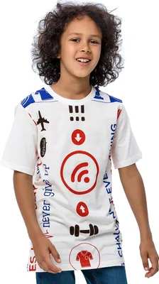 Produktbild von Jungen-T-Shirt Never Give Up  - Weiß - 158