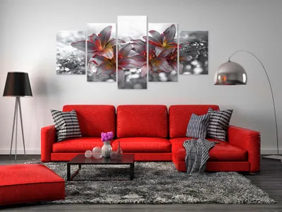Zdjęcie produktu dla Obraz akustyczny Kwiaty 200x100 cm Obrazy Pianka akustyczna Wysokowydajny pochłaniacz dźwięku Izolacja akustyczna Płótno 5 szt Fototapeta Akustyka pomieszczenia Izolacja akustyczna b-A-0300-b-p