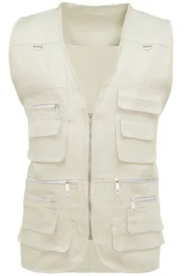 Immagine prodotto di EKW Gilet da uomo con tasche Morn crema M