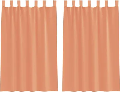 Produktbild von vidaXL Voile Vorhänge mit Stangentaschen 2 Stk. Terrakotta