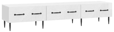 Zdjęcie produktu dla Szafka pod telewizor Biały wysoki połysk 147 x 34,5 x 30 cm