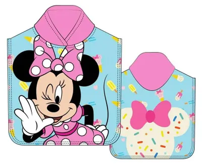 Immagine prodotto di Asciugamano poncho Disney Minnie in microfibra