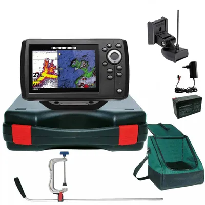 Produktbild von Humminbird Helix 5 Chirp GPS G3 GPS Kartenplotter Echolot Portabel Profi Plus- Komplett mit Geber