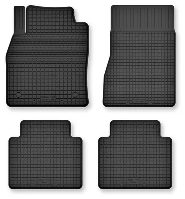 Produktbild von Gummi-Fußmatten für Nissan X-Trail III T32 2013-2017 (SUV) – 4-tlg, Schwarz, Semi-Universal, angepasst – Wielganizator Semi-Universal