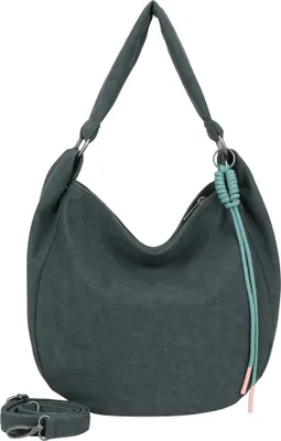 Image de Fritzi aus Preußen sac à épaule sac à épaule bandoulière Sue01 Suede Jacky Hobo Bag Soft Grey Blue bleu gris