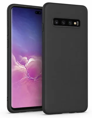 Obrázok produktu pre Ochranné puzdro Matt TPU pre Samsung Galaxy S10 Plus, čierna farba