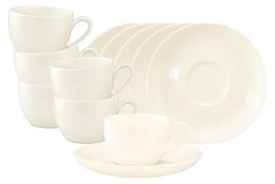 Produktbild von Seltmann Weiden Savona Fine Diamond weiß Espressoobertasse + Untertasse 6er Set
