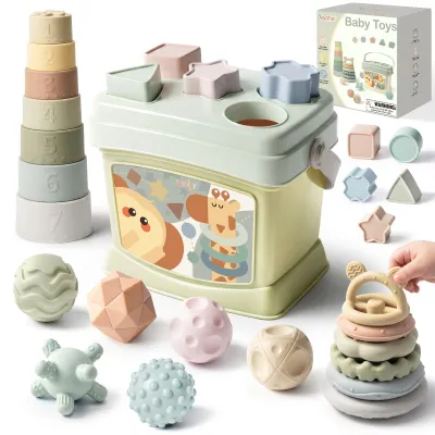 Immagine prodotto di Set Montessori 4-in-1 per bambini da 6 a 12 mesi